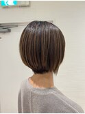 美髪矯正ショートボブ