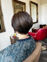 ロゴライフアットガーデン(logo life at garden)&nbsp;白髪ぼかしハイライト×ショート