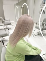 ハイブ 金沢(Hive)&nbsp;10代20代ブリーチハイトーンホワイトミルクティーベージュ