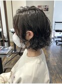 ウェーブミディアム/似合わせカット/ボブ/パーマ/