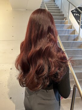 アオ(ao.) ブリーチなし/ダブルカラー/チェリーレッド/マンツーマン