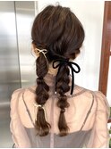 ヘアセット/ヘアアレンジ/編みおろし