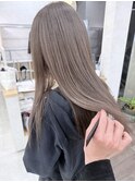 サラサラロングミルクティーグレージュ