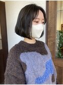 重め韓国風ボブ