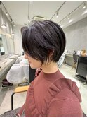20代30代40代大人美人丸みショートボブ白髪ぼかしハイライト川崎