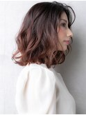 エンドカラー乾かすだけ波巻きエアリーミディ309W越谷20代30代