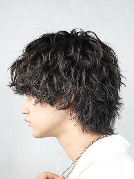 フィフスパーク(fifth PARK) 渋谷メンズマッシュウルフカットシャドウパーマ波巻きスパイラル