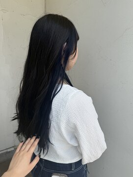 ジュエ ヘアー デザイン(Jue hair design) イヤリングカラー/ブルー/インナーカラー/10代/20代/知立/三河