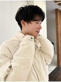 シースルーマッシュパーマでトレンドを抑えた簡単ヘアに◎