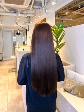 ジーナ 船橋(Zina) 髪質改善＊ロングレイヤーグレーベージュ＊美髪【Zina船橋】