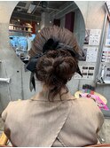 ☆結婚式お呼ばれヘアアレンジ/ゆるふわアップアレンジ☆