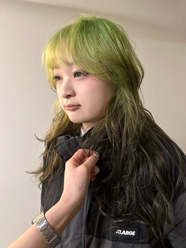 ノラ シブヤ(NORA) デザインルーツカラー/ブリーチカラー/グリーン/ミント