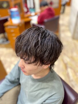 メンズウルフ／ツイストパーマ