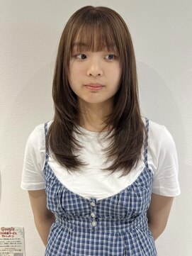 ラミエバイメルト 下北沢(lamie by melt) レイヤーカットハッシュカットオリーブベージュ下北沢20代30代