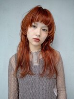 ギークス(GEEKS)&nbsp;【GEEKS渋谷】マッシュウルフ/ハッシュカット/オレンジ/レイヤー