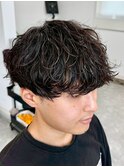 宇都宮メンズカットメンズパーマ波巻きスパイラルパーマツイスパ
