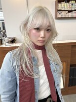 ペレ 梅田(PELE) イメチェン/ピンクベージュ/アンブレラカラー/前髪/梅田