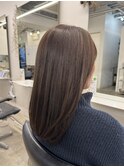 髪が綺麗に見える艶ブラウン×集中ケア【新宿】