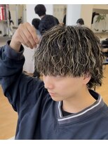 ビカム 名駅(become) 【ツイストスパイラルパーマ】ハイライトメッシュ