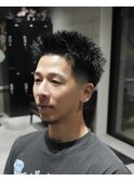 MEN'S/スパイキーピンパーマ×テーパーフェード/ツイスパ