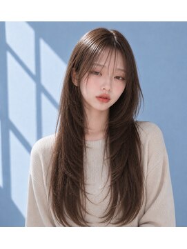 ヘアーメイク スリー(Hair Make 3) ミディアム成人式髮型シルバーアッシュ髪型ショート40代髪型