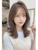 ノイエ 原宿 北参道(NoIE) ハッシュカットシースルーバングフレンチバングレイヤーカット