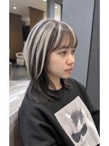 リオリス ヘア サロン(Rioris hair salon) ホワイトハイライト/ミディアムレイヤー/フェイスレイヤー