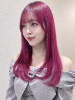 モリオ フロム ロンドン サッポロファクトリー店(morio FROM LONDON) morio札幌【レイヤーカット×ハイトーンピンク】