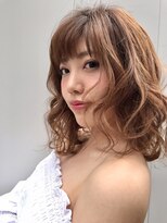ヘアメイク アージュ 天神西通り店(HAIR MAKE age) 【牟田恭英】オレンジベージュ