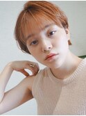 オシャかわショート20代30代大人可愛い前髪あり透明感ブリーチ