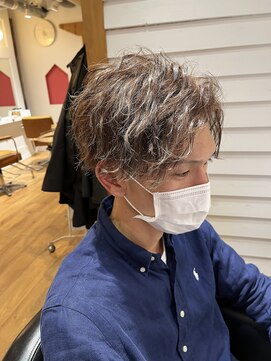 アヴァンス 天王寺店(AVANCE.) MEN'S HAIR パーマ×スパイラル×センターパート