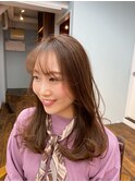 ウザバングで韓国風ヘア