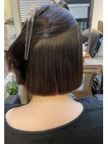 サロン 紫花 &nbsp;【うねり対策】シルキーストレート×ボブスタイル