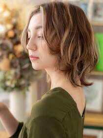 カバーヘア ブリス 上尾西口店(COVER HAIR bliss) インナーカラーセンターパートウルフミディa上尾20代30代40代!