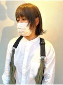 切りっぱなしボブウルフ