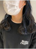 似合わせカット・カラー#インナーブルー1