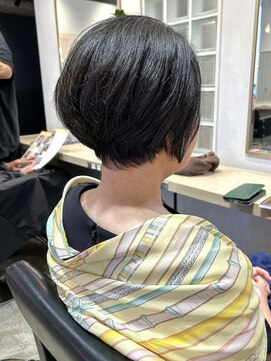 レトン 銀座(leton) ひし形ショートボブ/くせ毛ショート/丸みショート/大人ショート