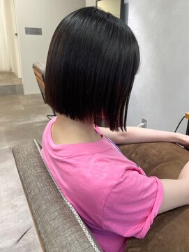 ミュラ(mulah) 大人かわいい切りっぱなしボブ＊似合わせカット前下がりボブ