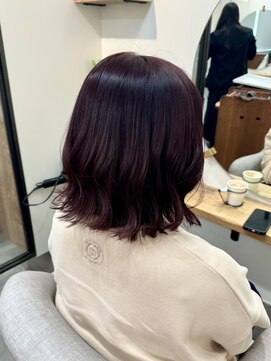 シア 新越谷店(SHEER) ピンクブラウン×ボブレイヤー