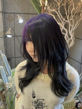 ゼスト フィーノ(ZEST fino) 紫ルーツカラーとザクザクレイヤーが可愛い