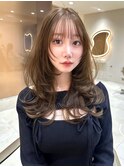 愛されヘアレイヤーカットブラウンブリーチ無し