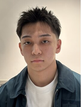 グラッシー(GLASSY) テーパーフェード/ツイストピンパーマ/スパイキーショート#