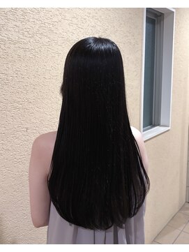 ハク アトリエ(HaKU atelier) ダメージケア髪質改善カラー暗髪ロングうる艶髪ストレート