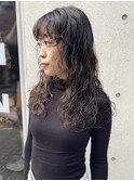 【三ツ井純】簡単お洒落パーマ 無造作パーマ 透明感カラー 黒髪