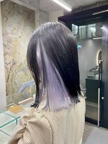 ブローチ(brooch)&nbsp;ラベンダーシルバー　インナーカラー　静岡　草薙