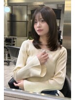 ルームバイシー 新宿(Loom. by Sea)&nbsp;イメチェン×ピンクベージュ[アンブレラカラー/前髪]