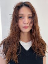 ナヌーク ダイカンヤマ(nanuk daikanyama) ロングパーマウェーブパーマドライパーマくせ毛風パーマオレンジ