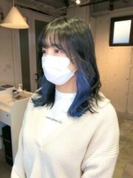 イロ ジェイアール JR奈良店(IRO) インナーカラー《ネイビー》