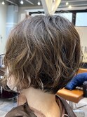 ニュアンスパーマショートボブ