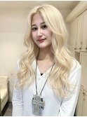 19355_抜きっぱなしブリーチホワイトアッシュハイトーンカラー